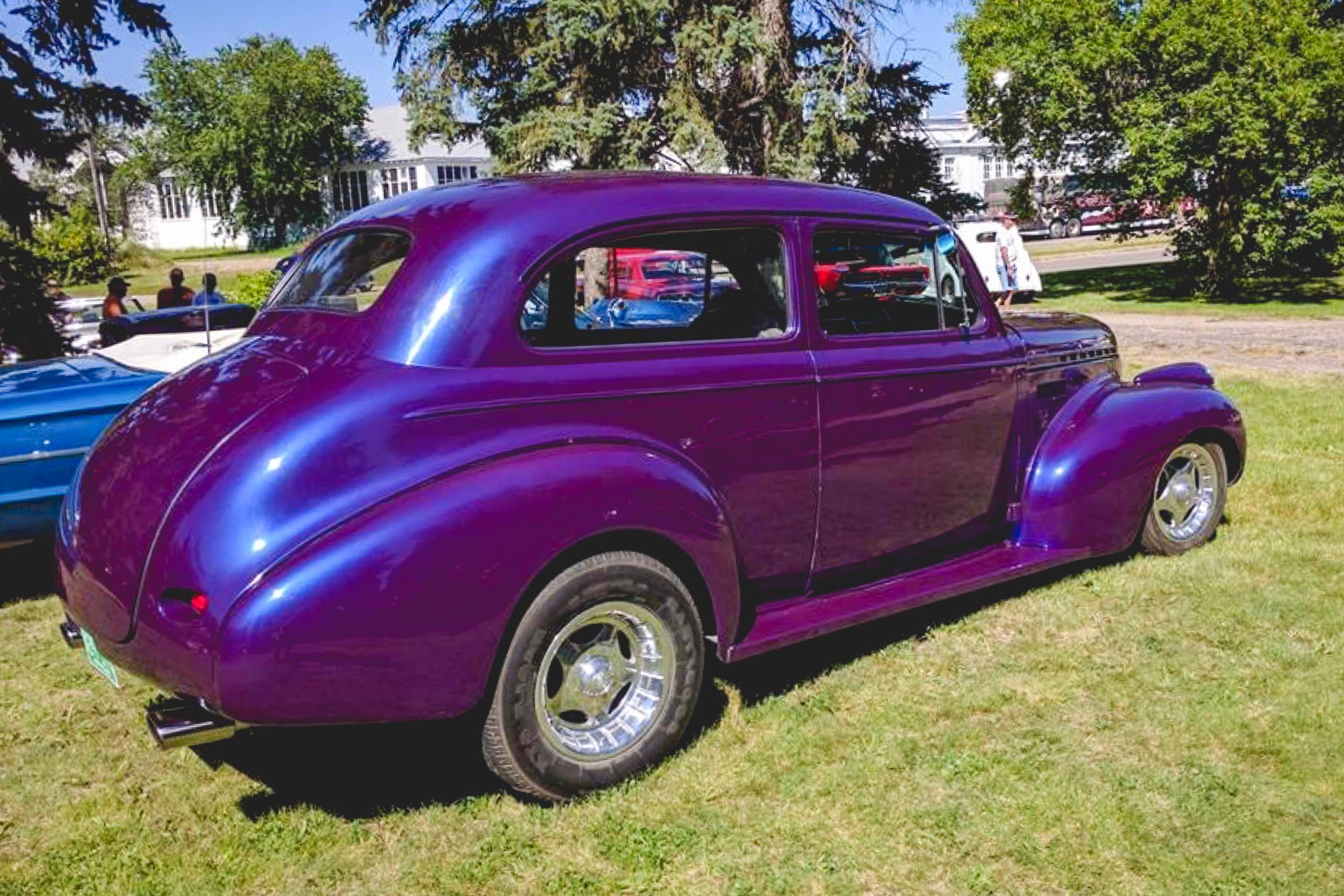 antique car financing for purple vehicle