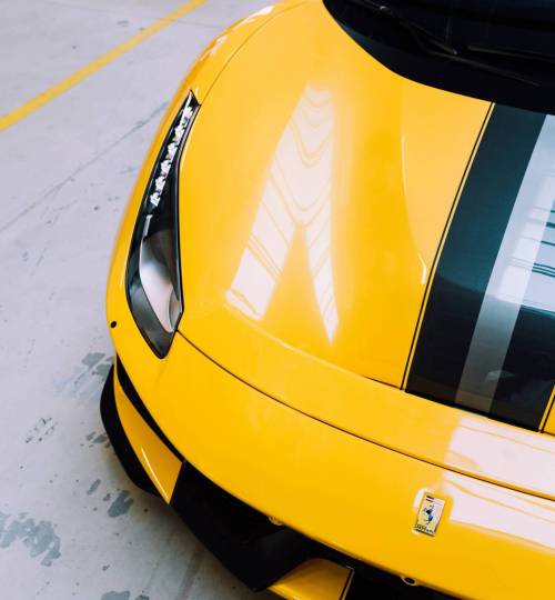 Collector car finance for yellow ferrari