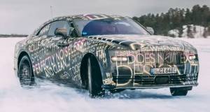 rolls royce spectre in winter testing