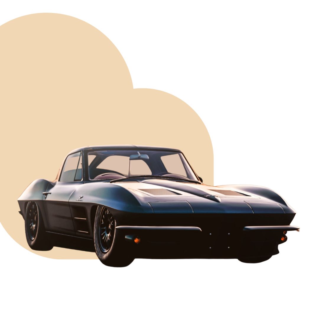 chevrolet corvette classic in black