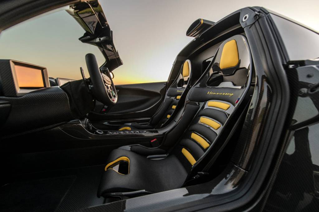 Inside a hennessey venom GT 