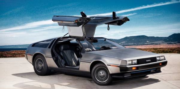 Photo of DMC delorean with doors open