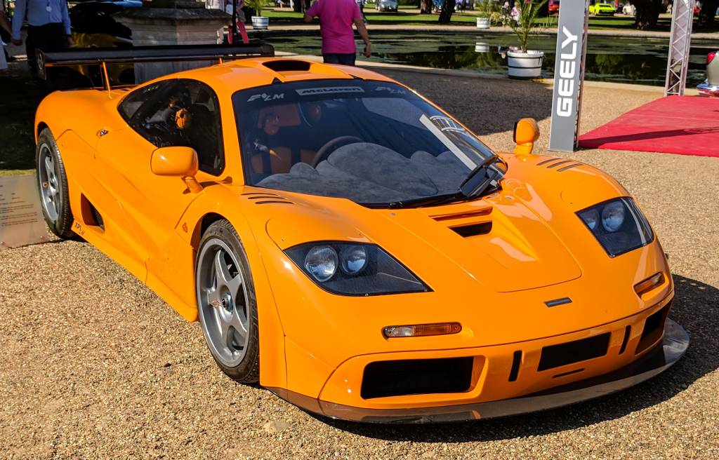 Orange Mclaren F1, one of the best models from the 1990s, also available for the woodside credit collector car loan program. 