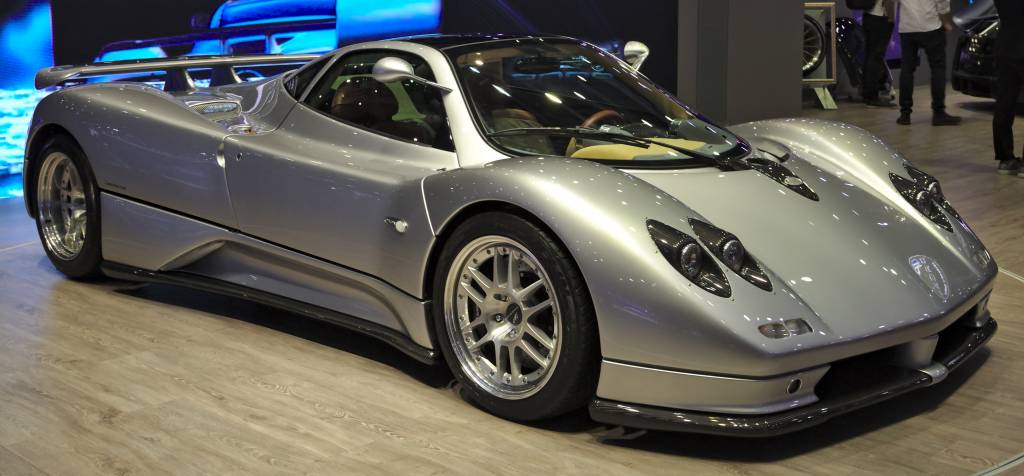 Classic Pagani Zonda, the most exotic collector car to launch in 1999.
