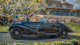 pebble beach best in show vehicle with confetti 2023
